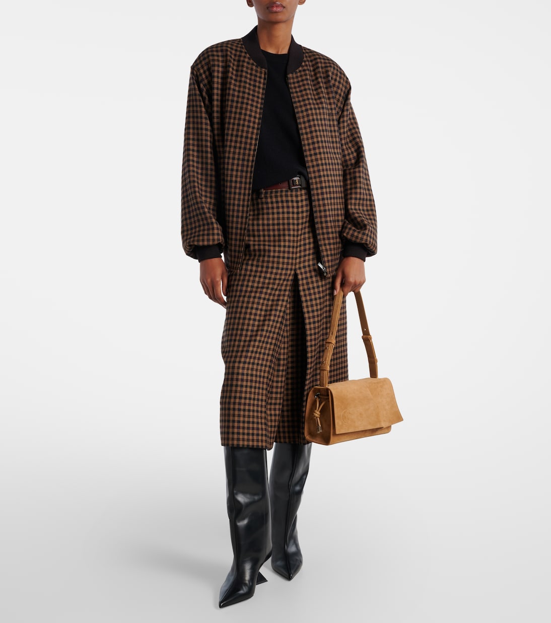 Baggy Small suede shoulder bag | Christian Louboutin