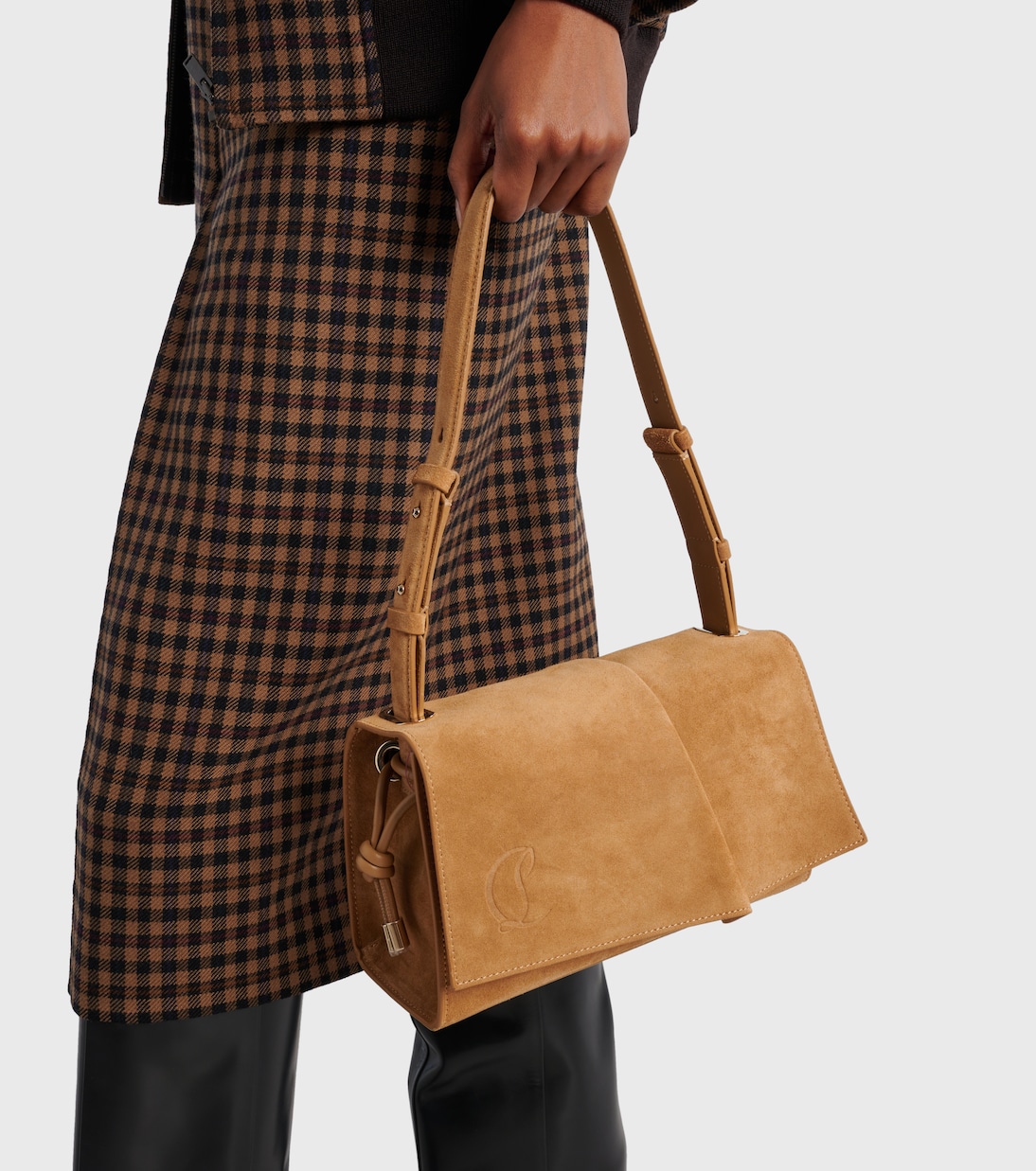 Baggy Small suede shoulder bag | Christian Louboutin