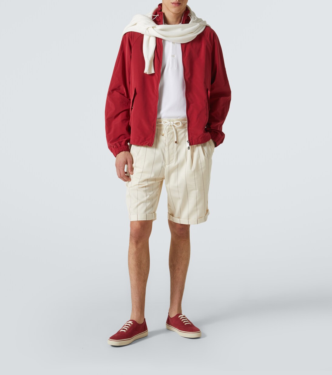 Jersey Henley shirt | Brunello Cucinelli