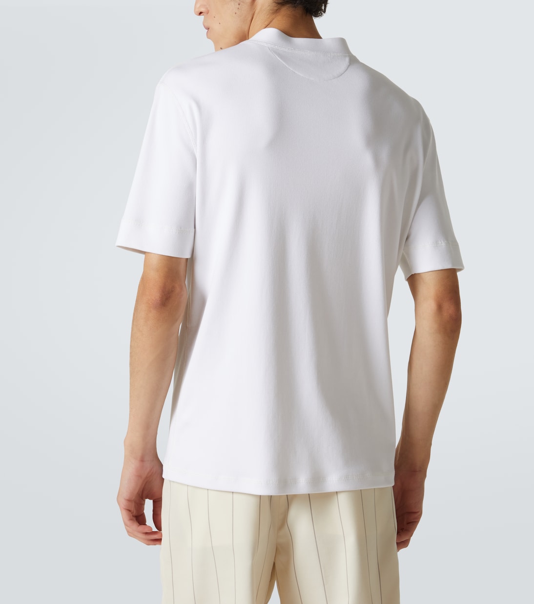 Jersey Henley shirt | Brunello Cucinelli