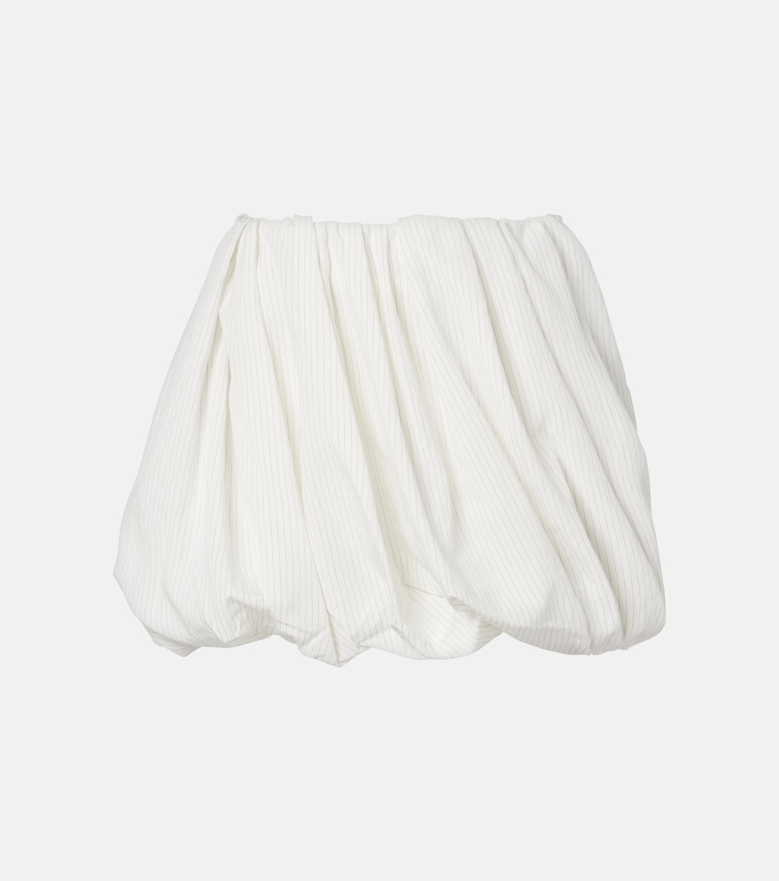 Gathered pinstripe balloon miniskirt | JW Anderson