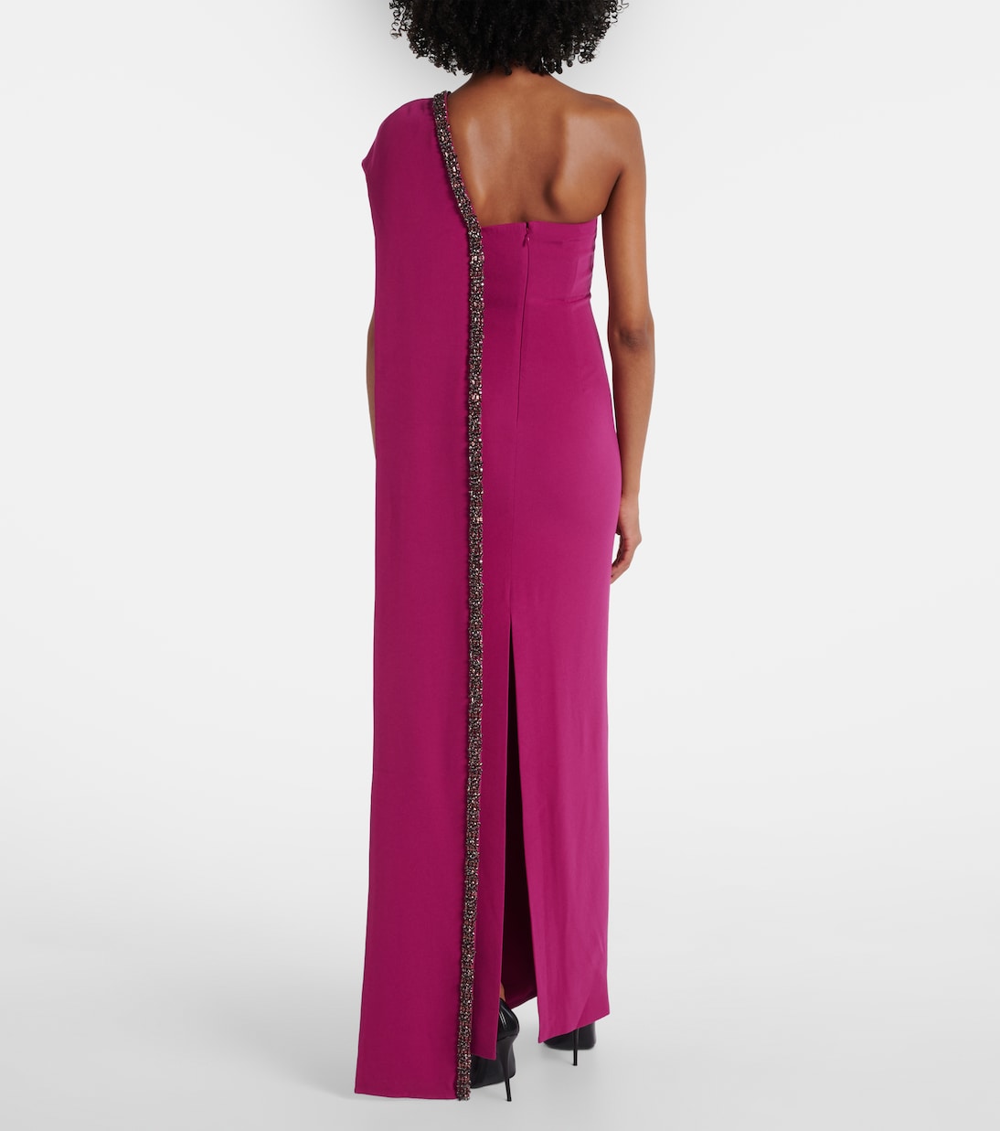 Abito lungo in crêpe di raso  | Roland Mouret