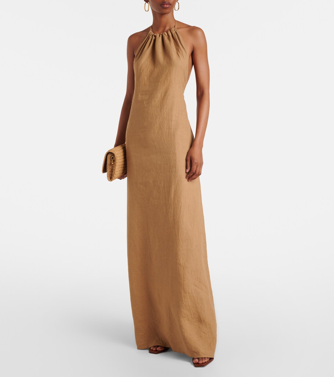 Lelia halterneck linen maxi dress | Nili Lotan