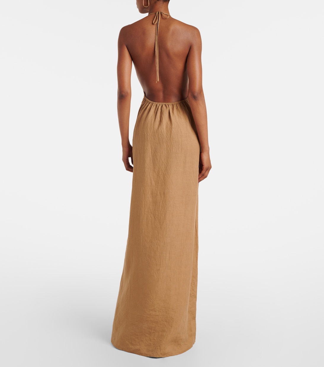 Lelia halterneck linen maxi dress | Nili Lotan