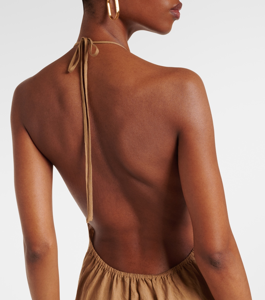 Lelia halterneck linen maxi dress | Nili Lotan