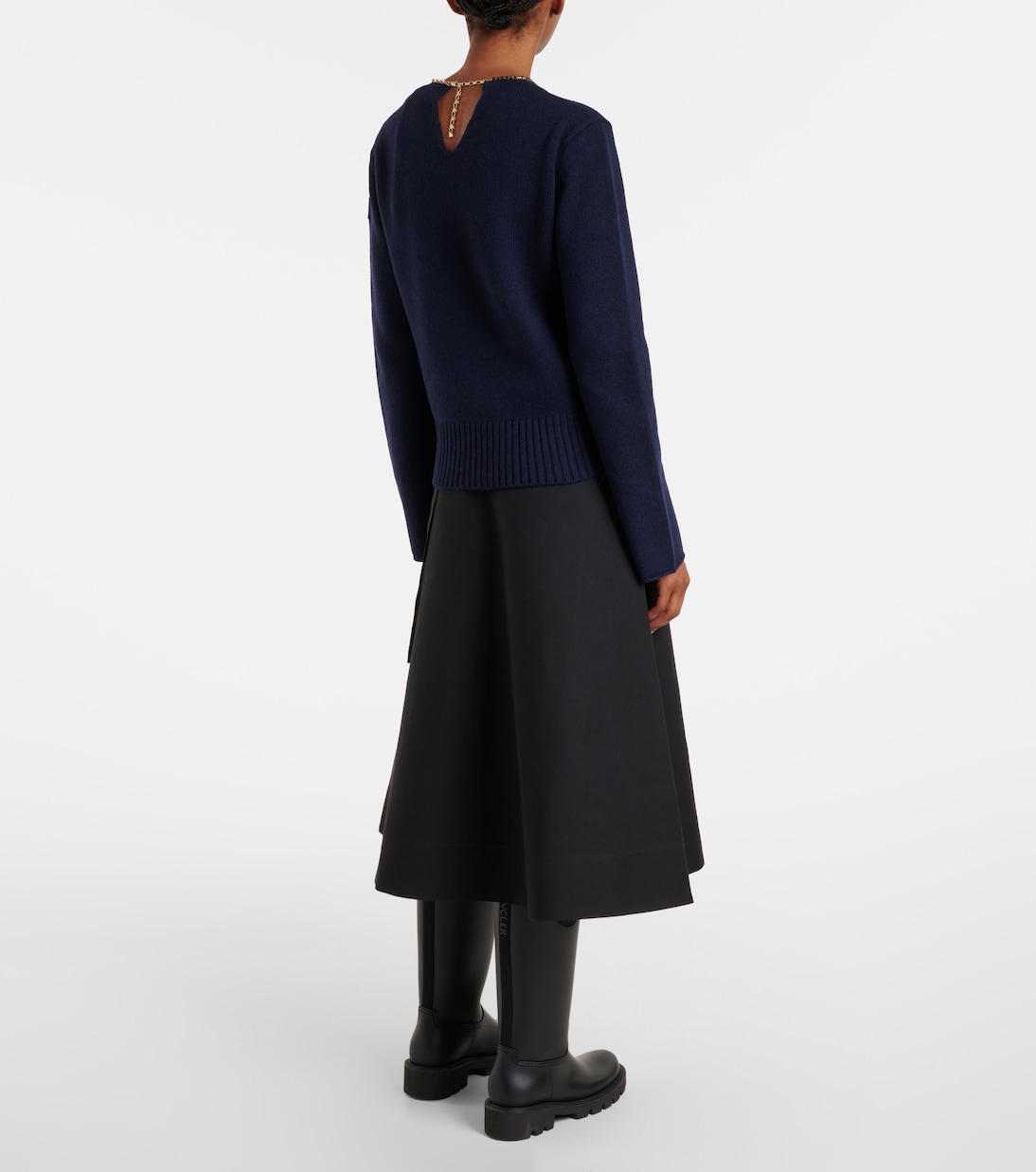 Ribbed-knit wool and cashmere sweater | Moncler