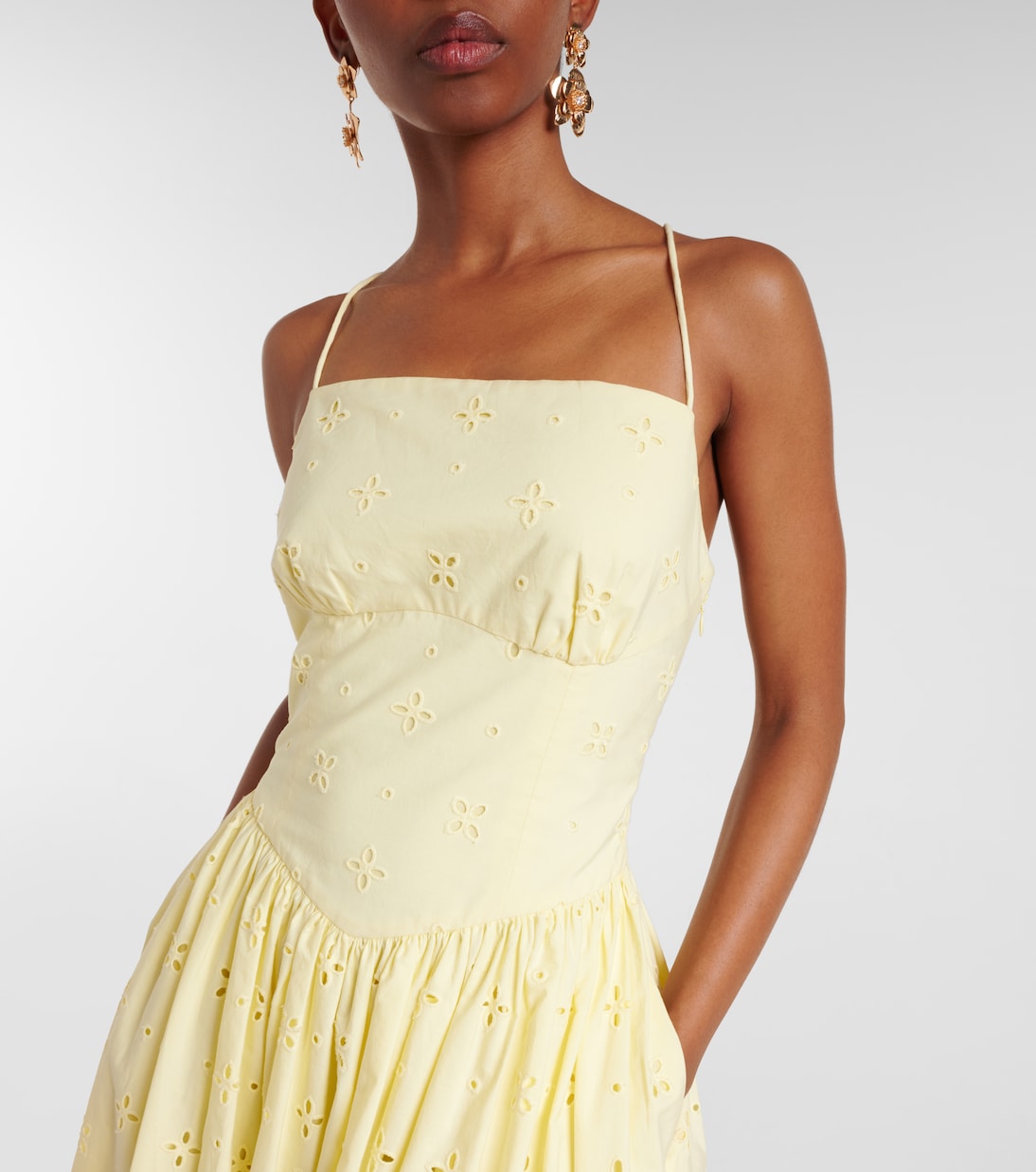 Midikleid aus Baumwolle | Self-Portrait