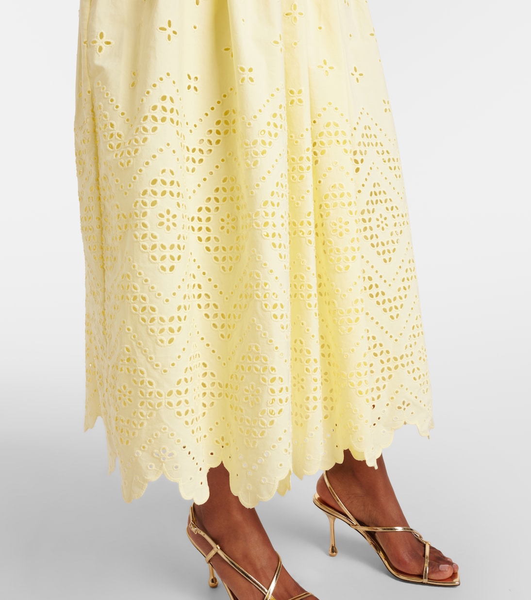 Midikleid aus Baumwolle | Self-Portrait