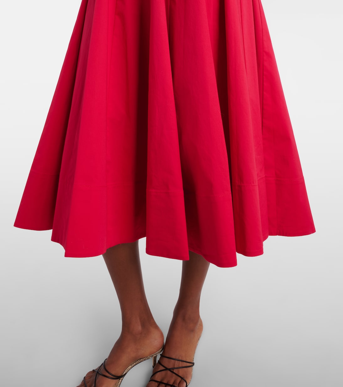 Robe midi Wells en coton | Staud