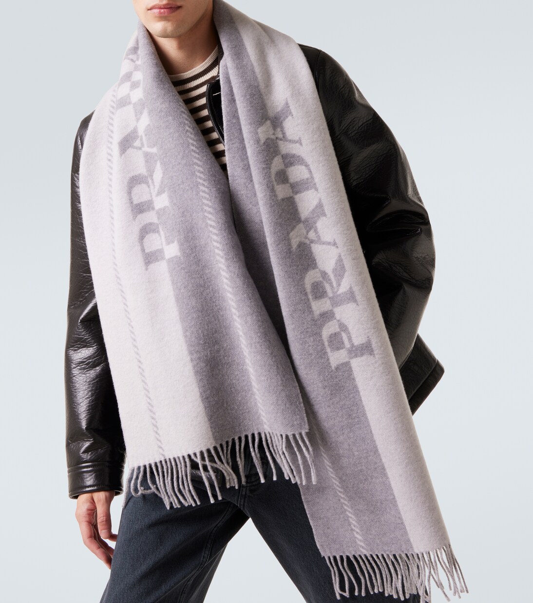Logo wool scarf | Prada