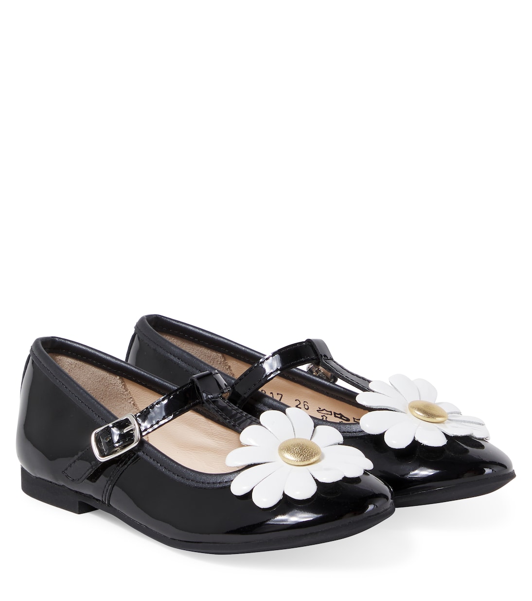 Dory Flo leather Mary Jane flats | Pom d'Api