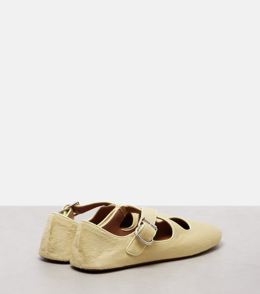 小牛毛芭蕾舞平底鞋 | Alaïa