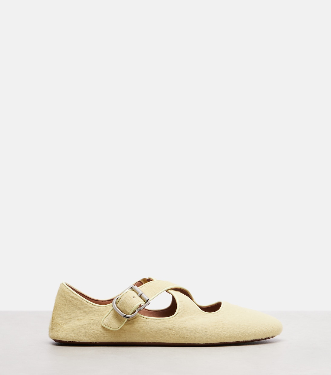 小牛毛芭蕾舞平底鞋 | Alaïa