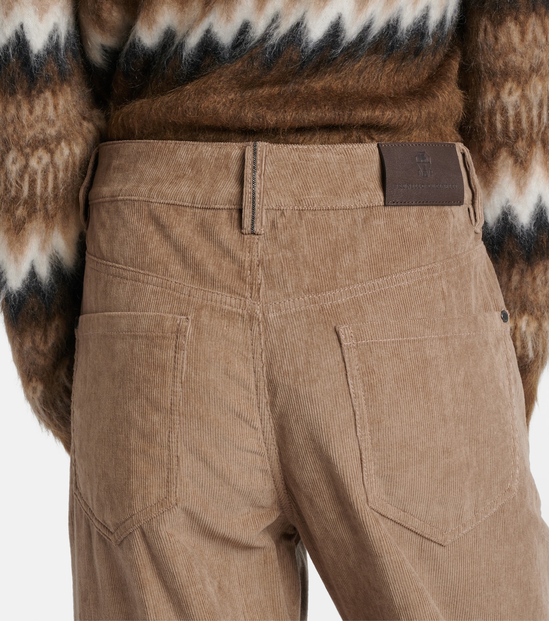 Gerade Hose Monili aus Baumwoll-Cord | Brunello Cucinelli