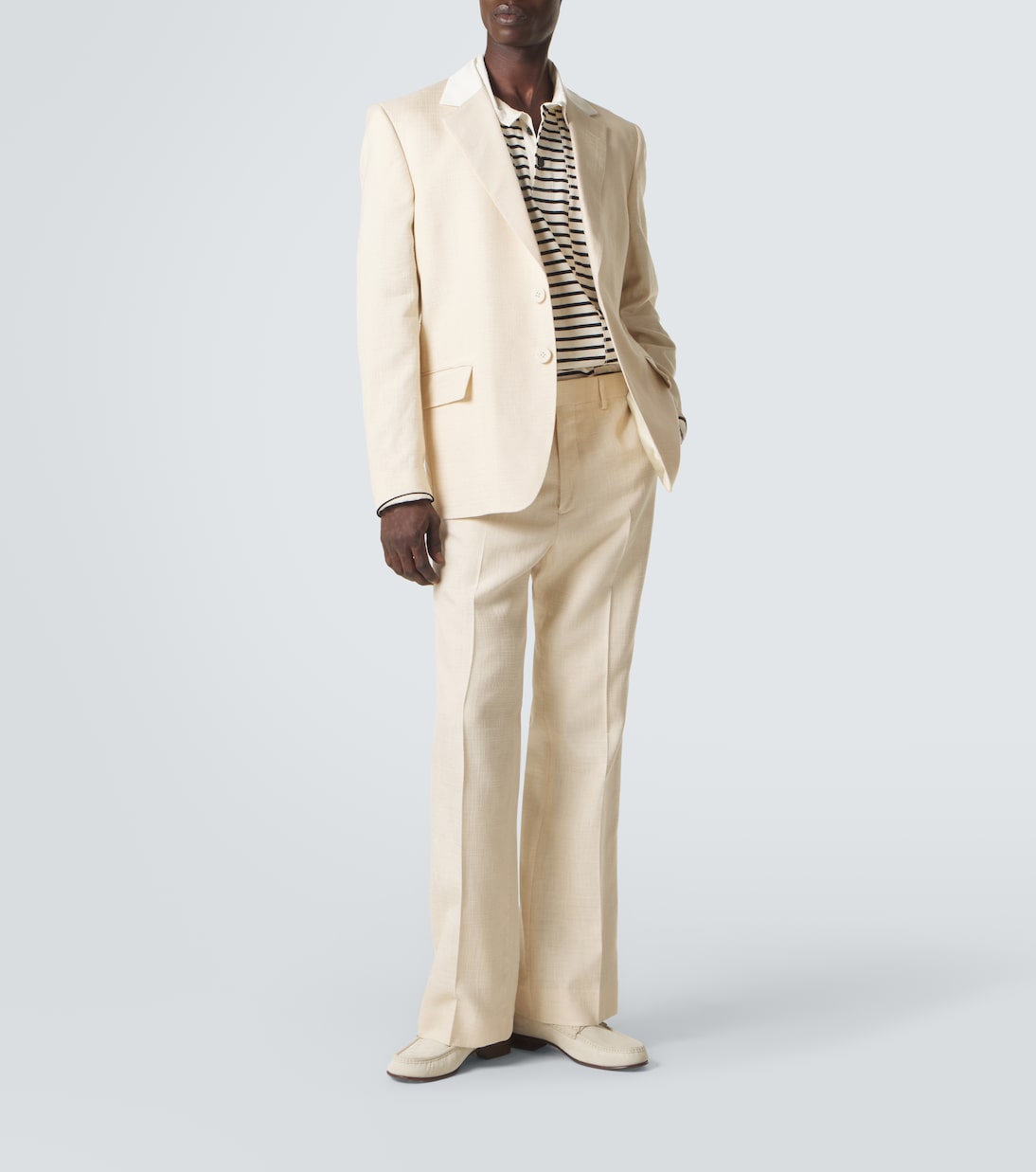 Pantalon évasé Alto en satin | Wales Bonner