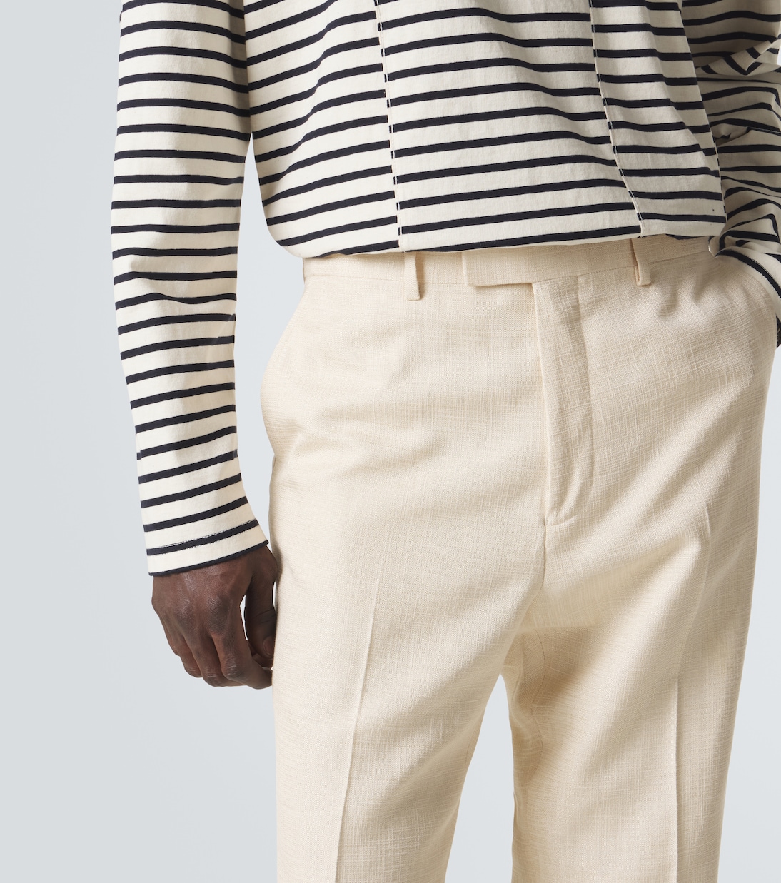 Pantalon évasé Alto en satin | Wales Bonner