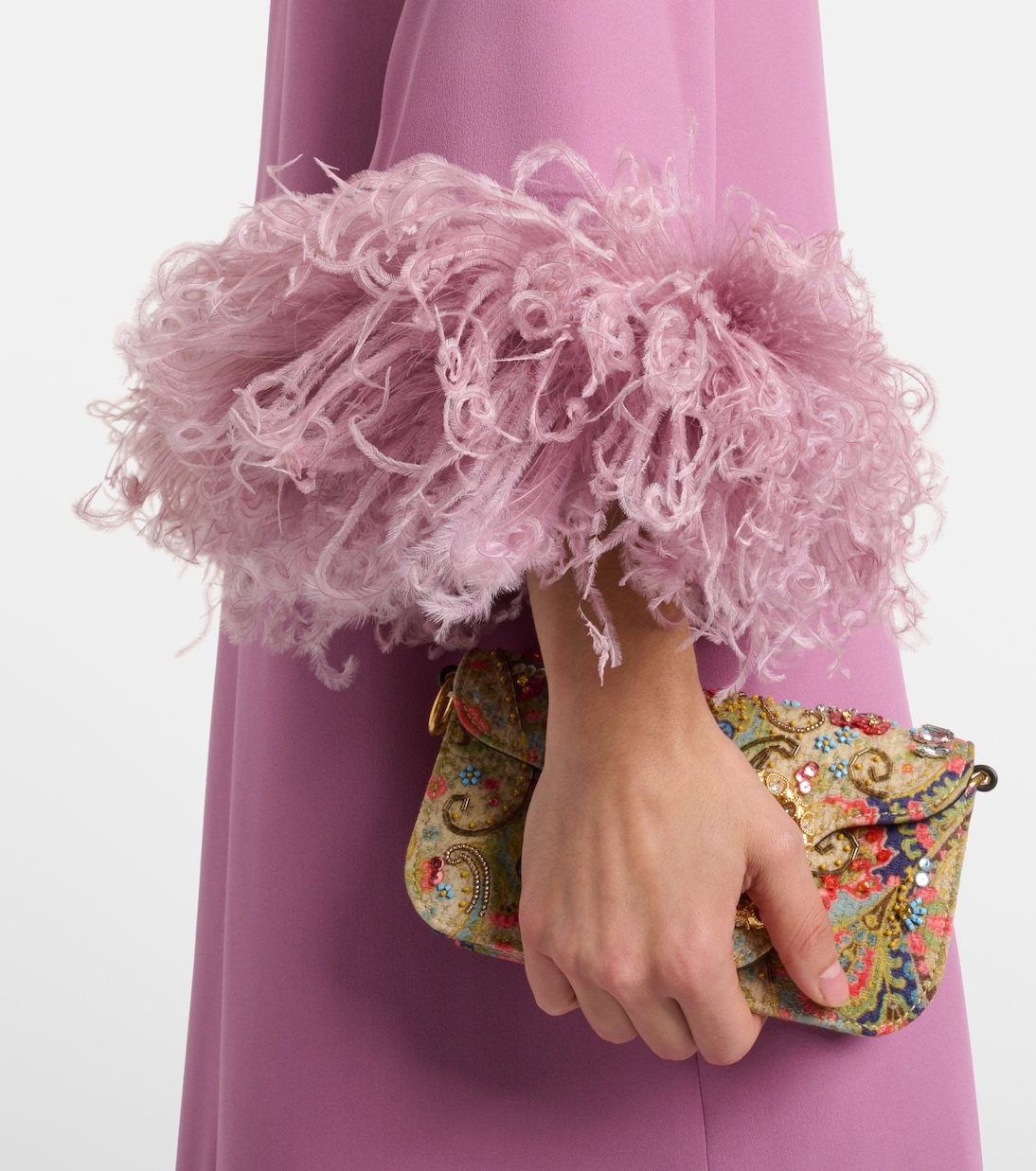 Cady Couture feather-trimmed gown | Valentino