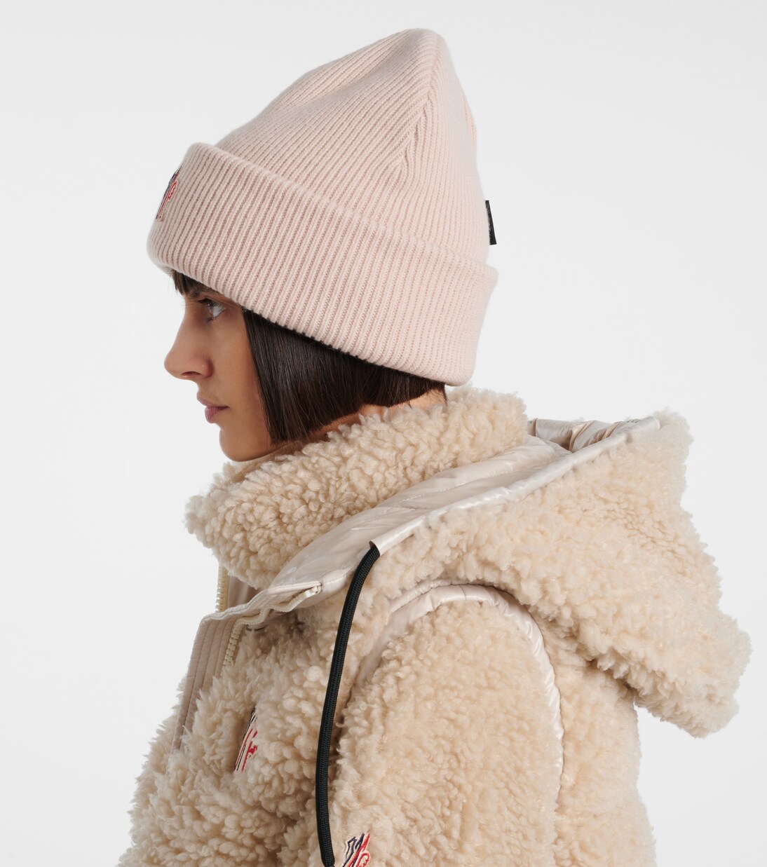 Logo virgin wool beanie | Moncler