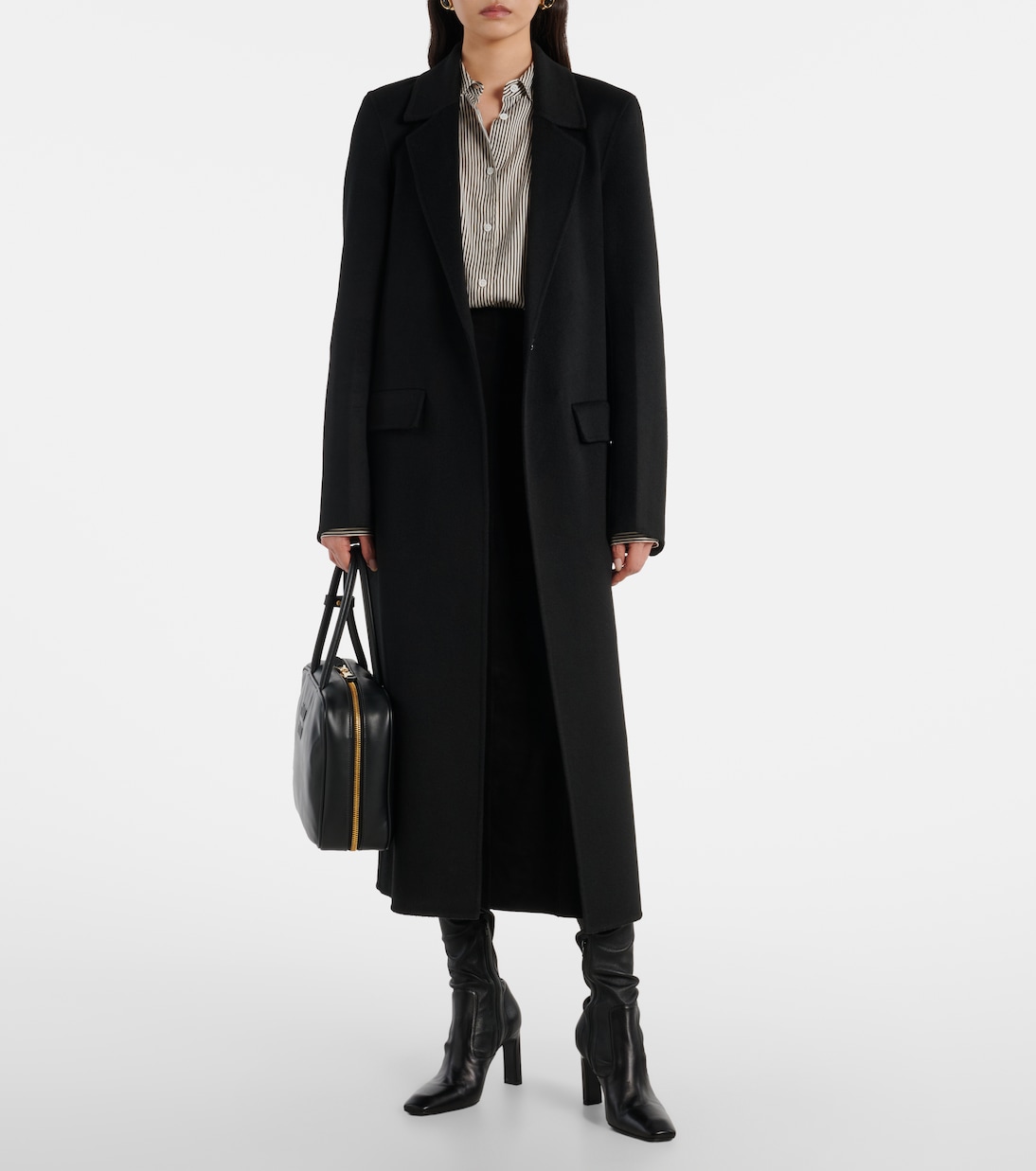 Edwina high-rise suede midi skirt | Rixo