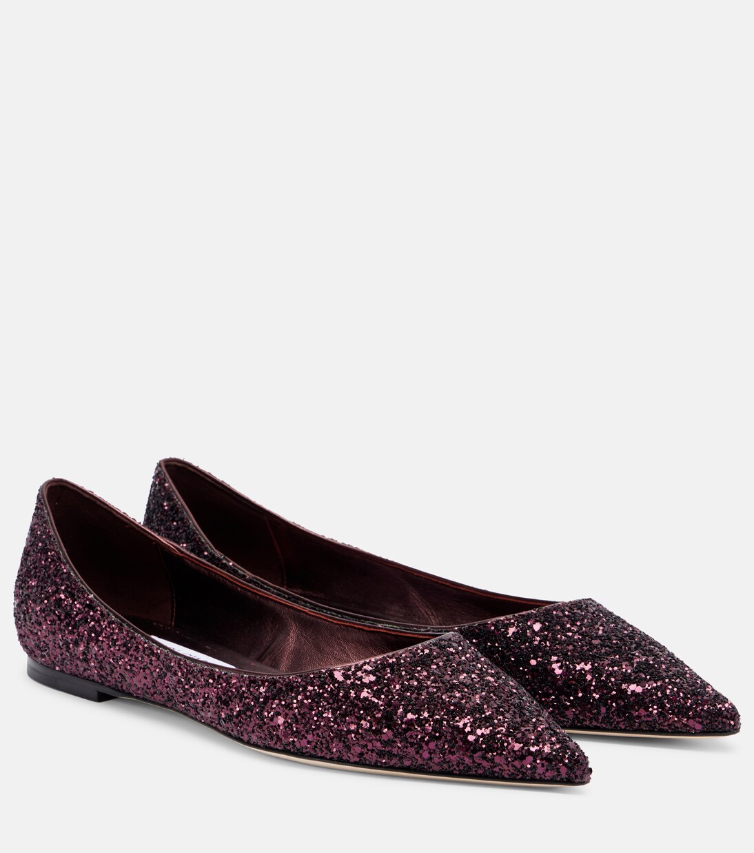 Love glitter ballet flats | Jimmy Choo