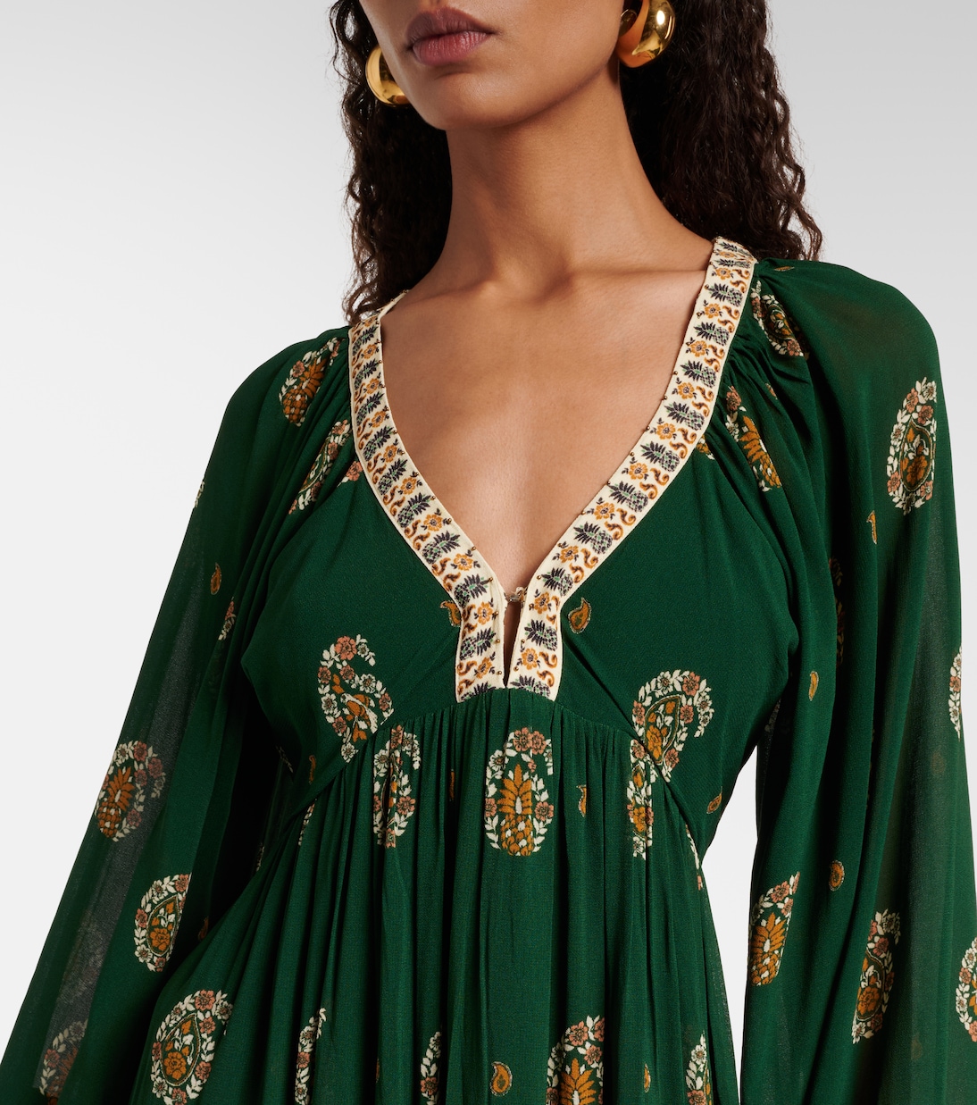 Ayla Green ruffled maxi dress | Farm Rio