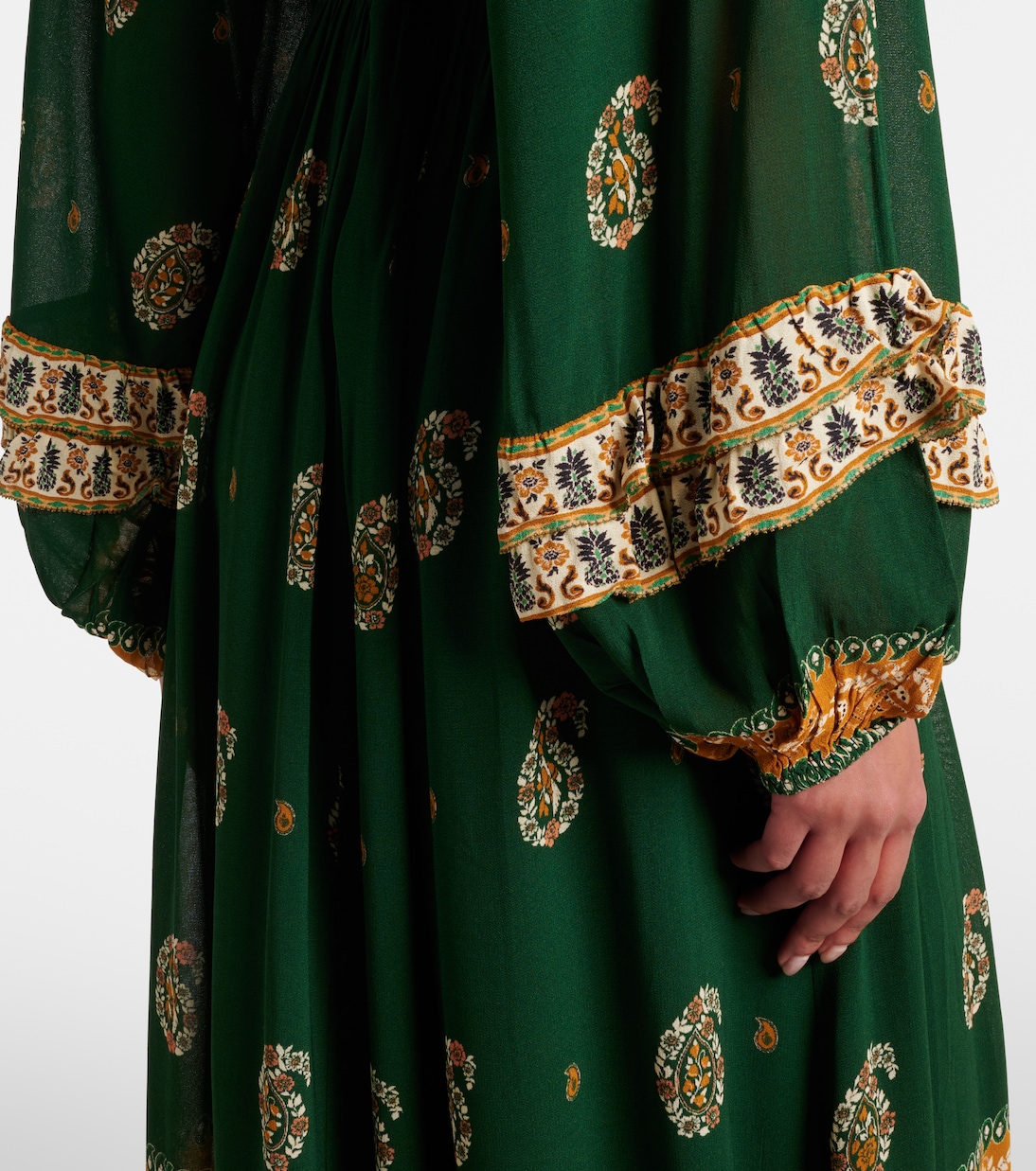 Ayla Green ruffled maxi dress | Farm Rio