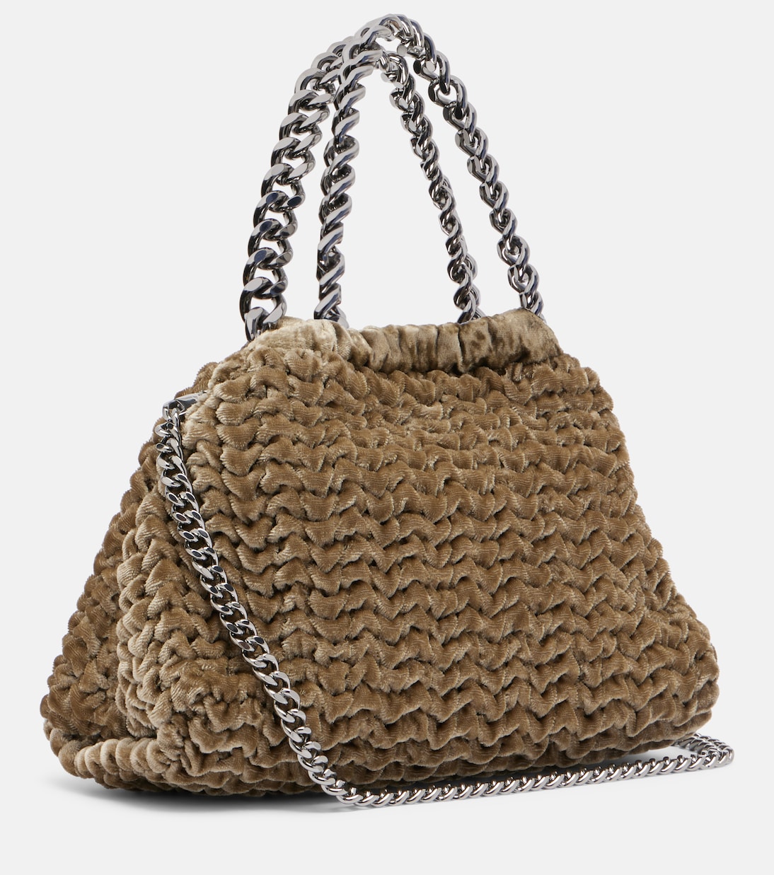 Borsa Falabella Small in velluto | Stella McCartney