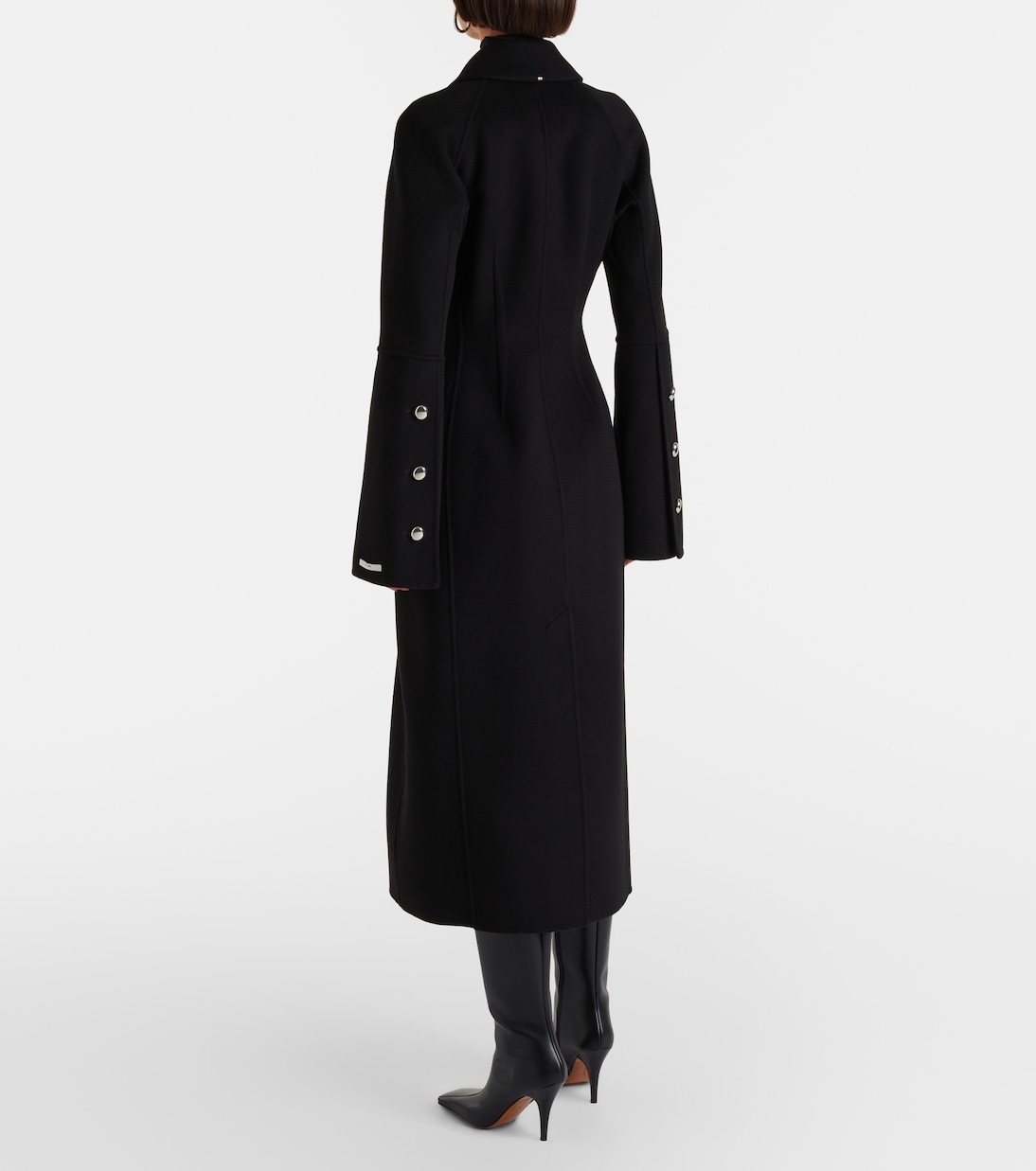 Manteau péplum en laine vierge | Sportmax