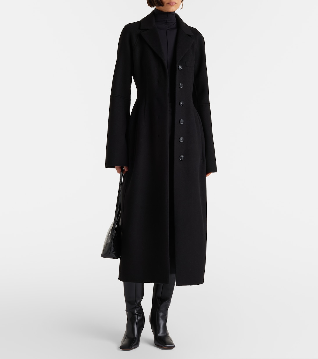 Manteau péplum en laine vierge | Sportmax