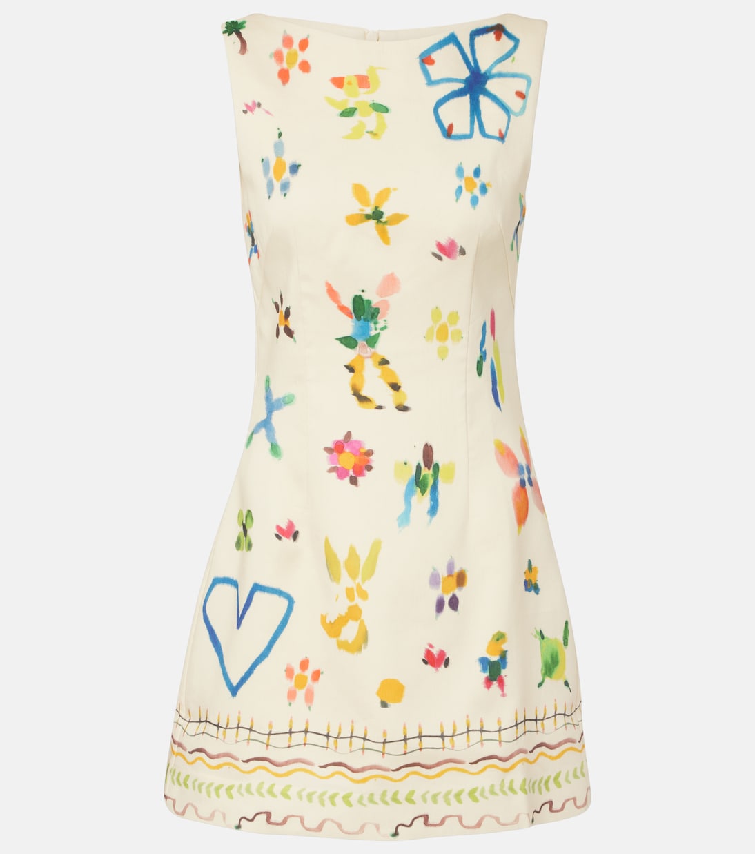 Sidi floral linen-blend minidress | Alémais