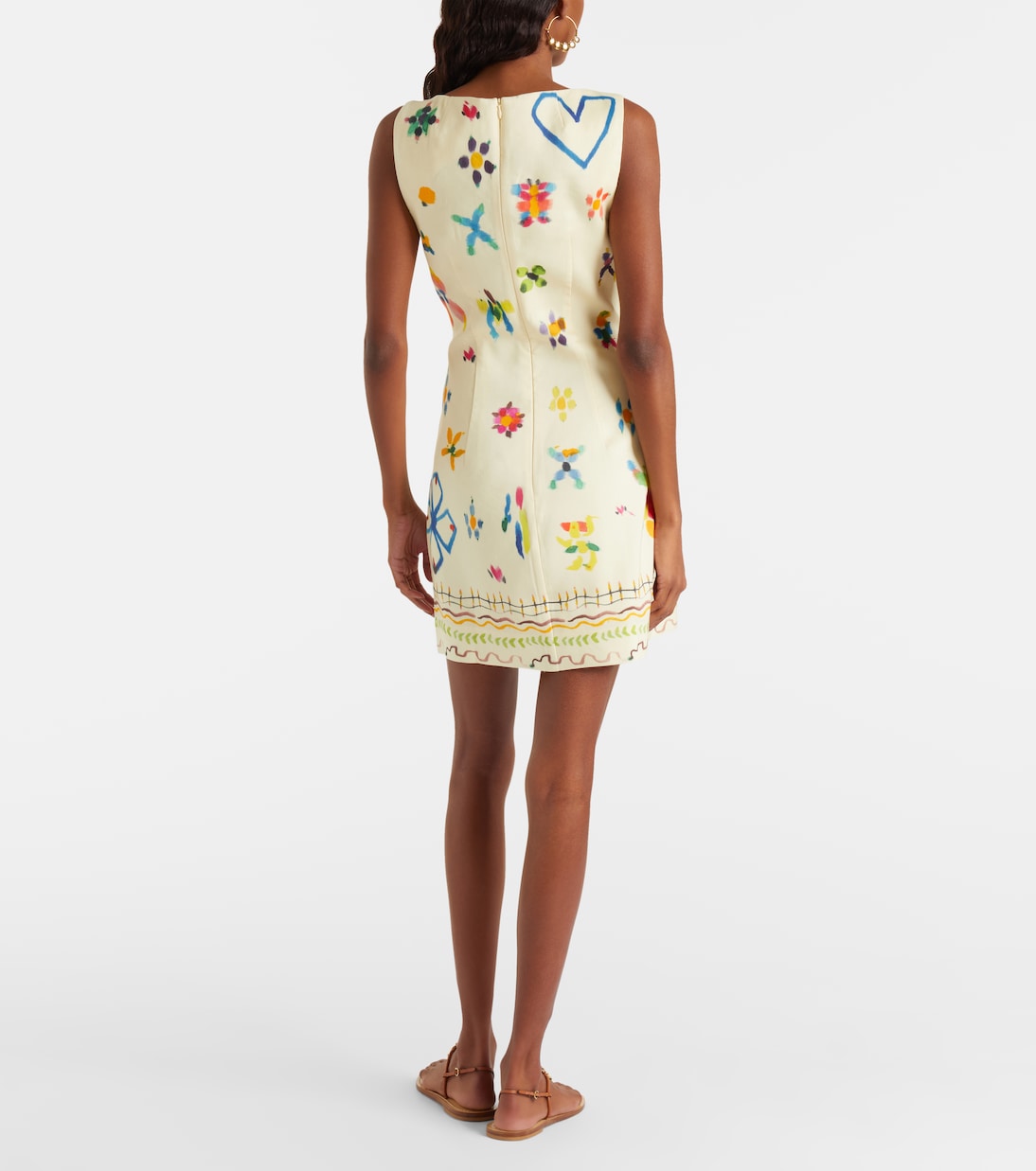 Sidi floral linen-blend minidress | Alémais