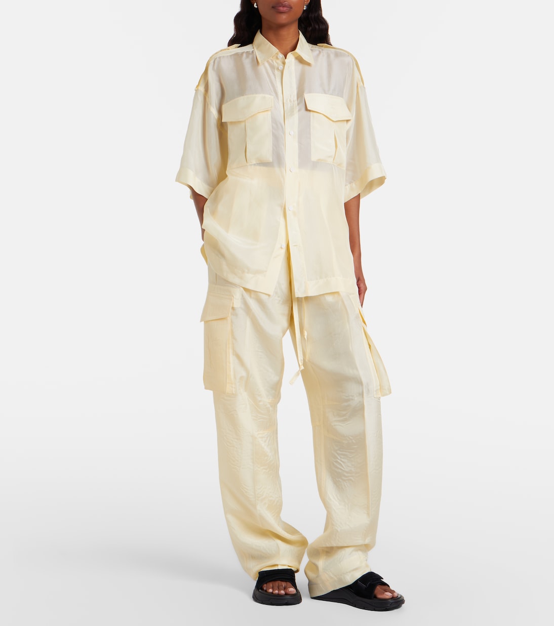 Silk cargo pants | Phoebe Philo