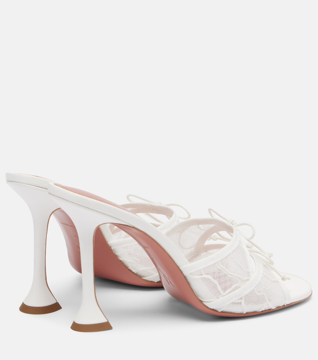 Mules Eleonora de encaje con lazo | Amina Muaddi