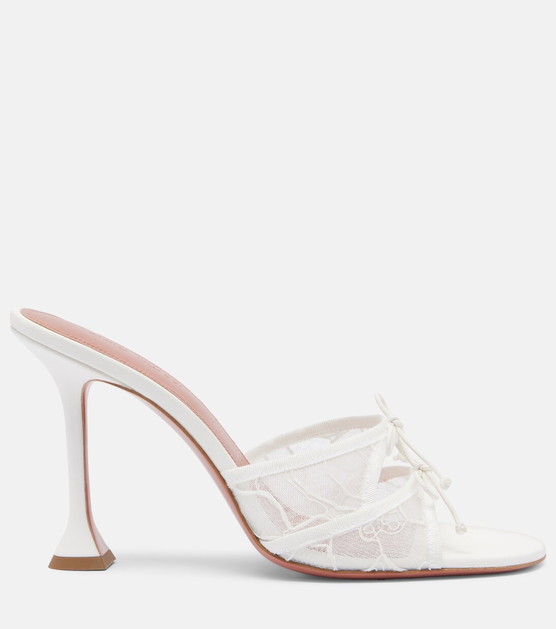 Mules Eleonora de encaje con lazo | Amina Muaddi