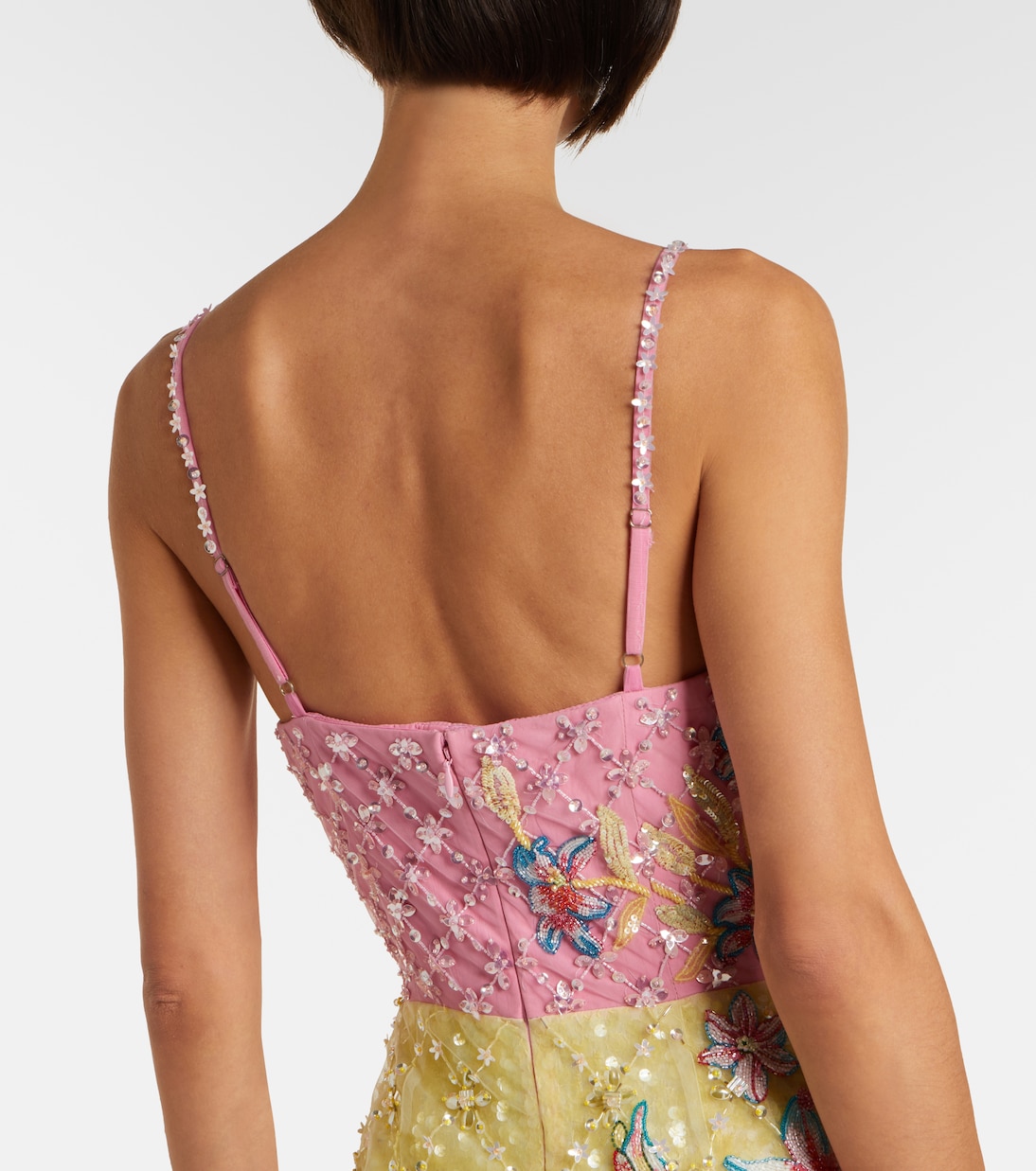 Embellished floral cocktail dress | Là Fuori