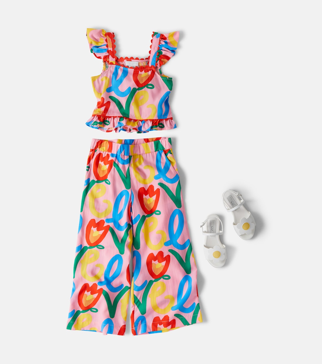 Printed ruffled top | Stella McCartney Kids