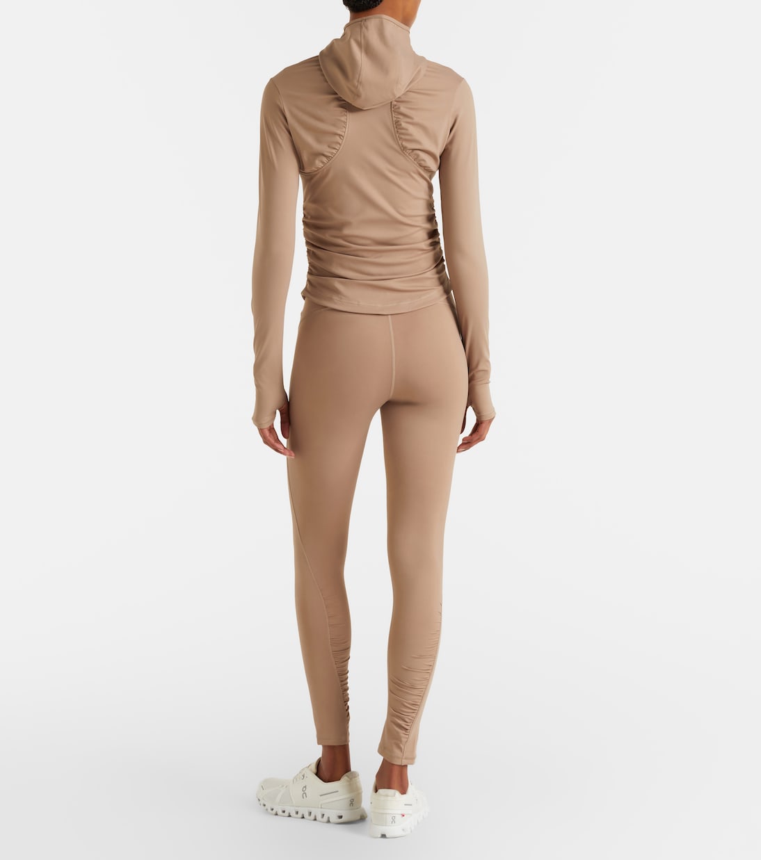 Sweat-shirt à capuche demi-zippé à logo | Adidas by Stella McCartney