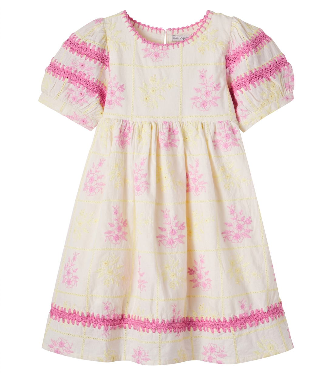 Vestido Alba de algodón bordado floral | Bebe Organic