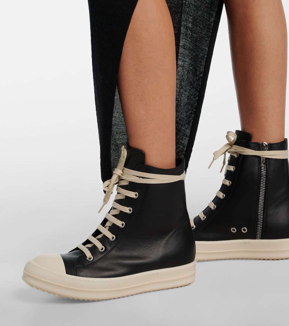 Leather high-top sneakers | Rick Owens