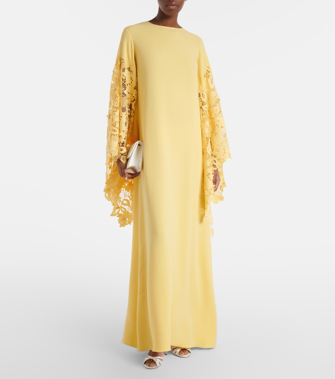 Kaftan aus einem Seidengemisch | Oscar de la Renta