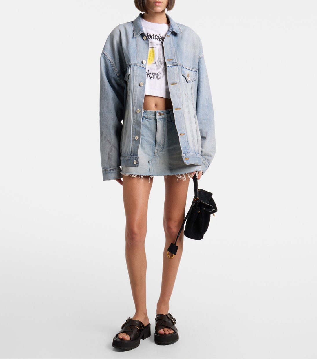 Mules Venom in pelle con plateau | Balenciaga