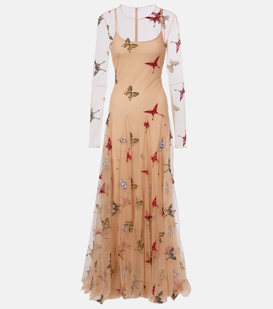 패치 아플리케 맥시 드레스 | Blumarine