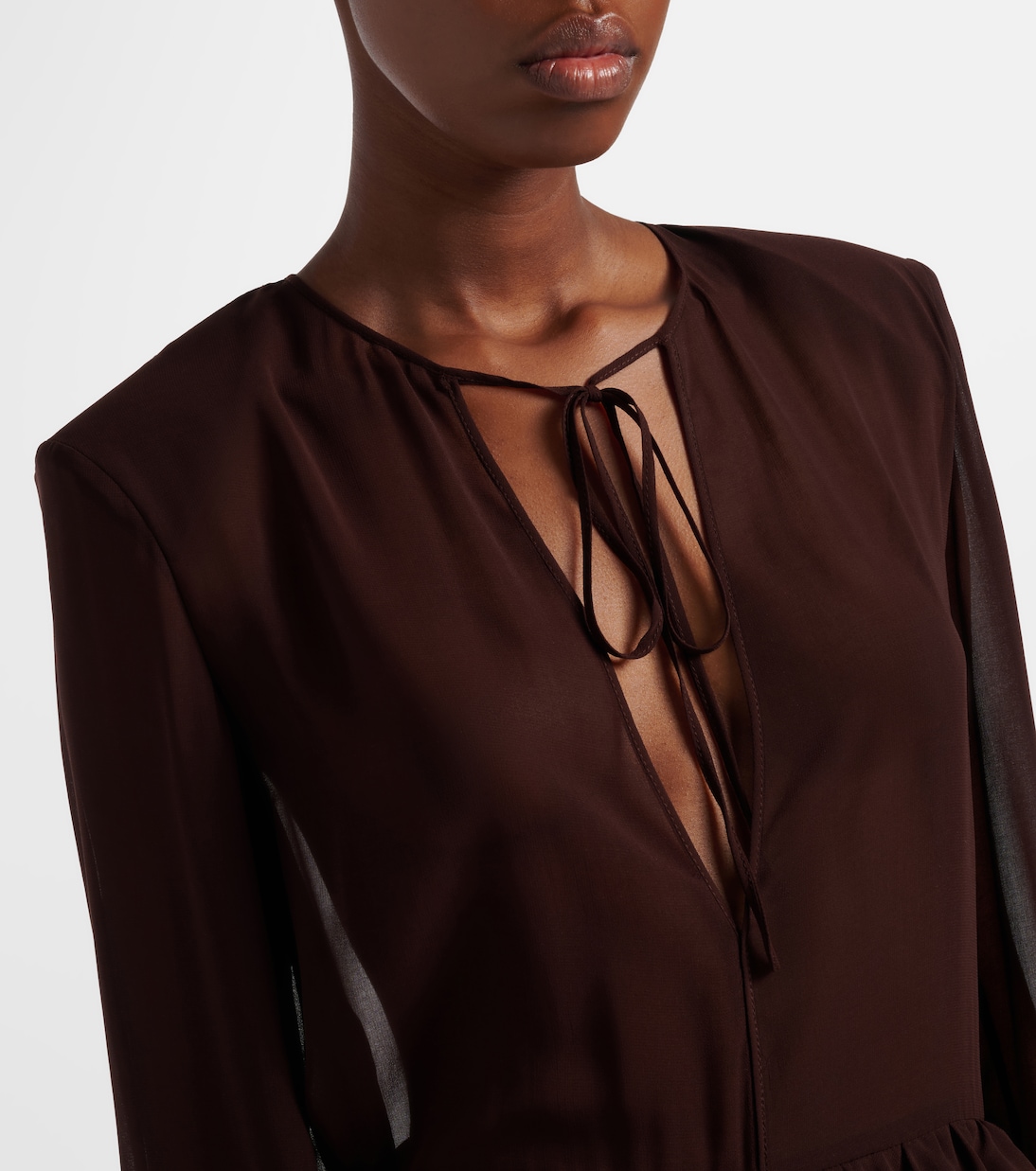 Ruffled asymmetric minidress | Jacques Wei