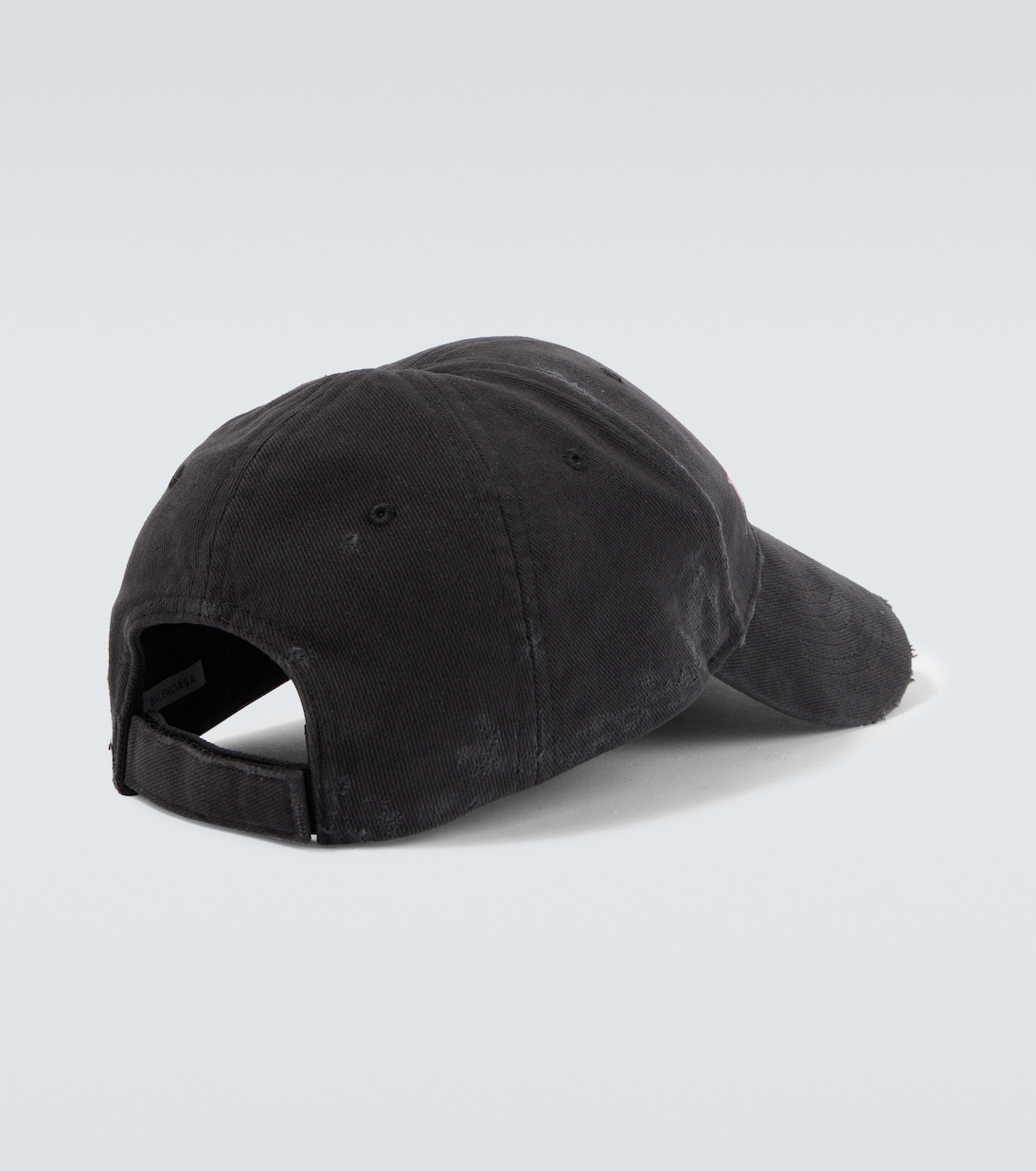 Cappello da baseball in cotone distressed con logo | Balenciaga
