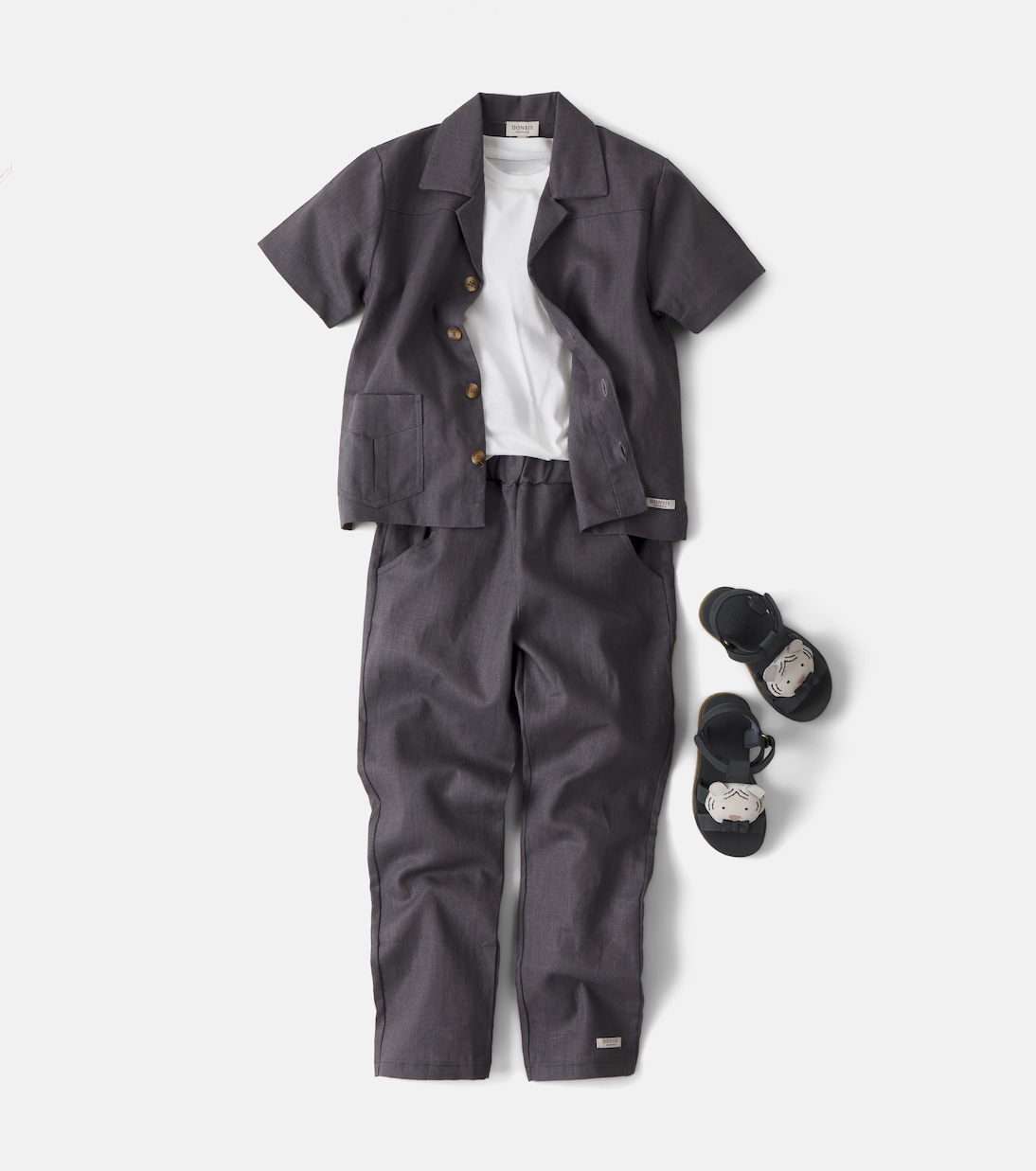 Leonan linen and cotton bowling shirt | Donsje