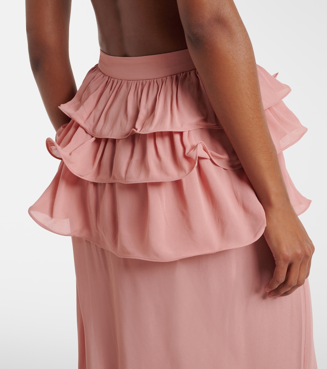 Ruffled maxi skirt | Adriana Degreas