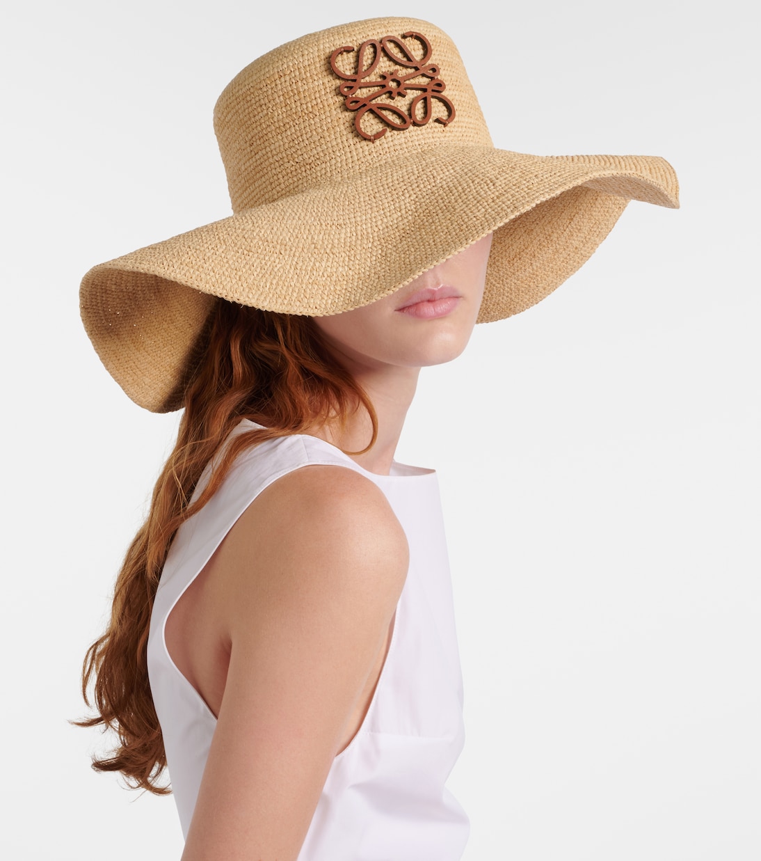 Paula's Ibiza Anagram raffia sun hat | Loewe