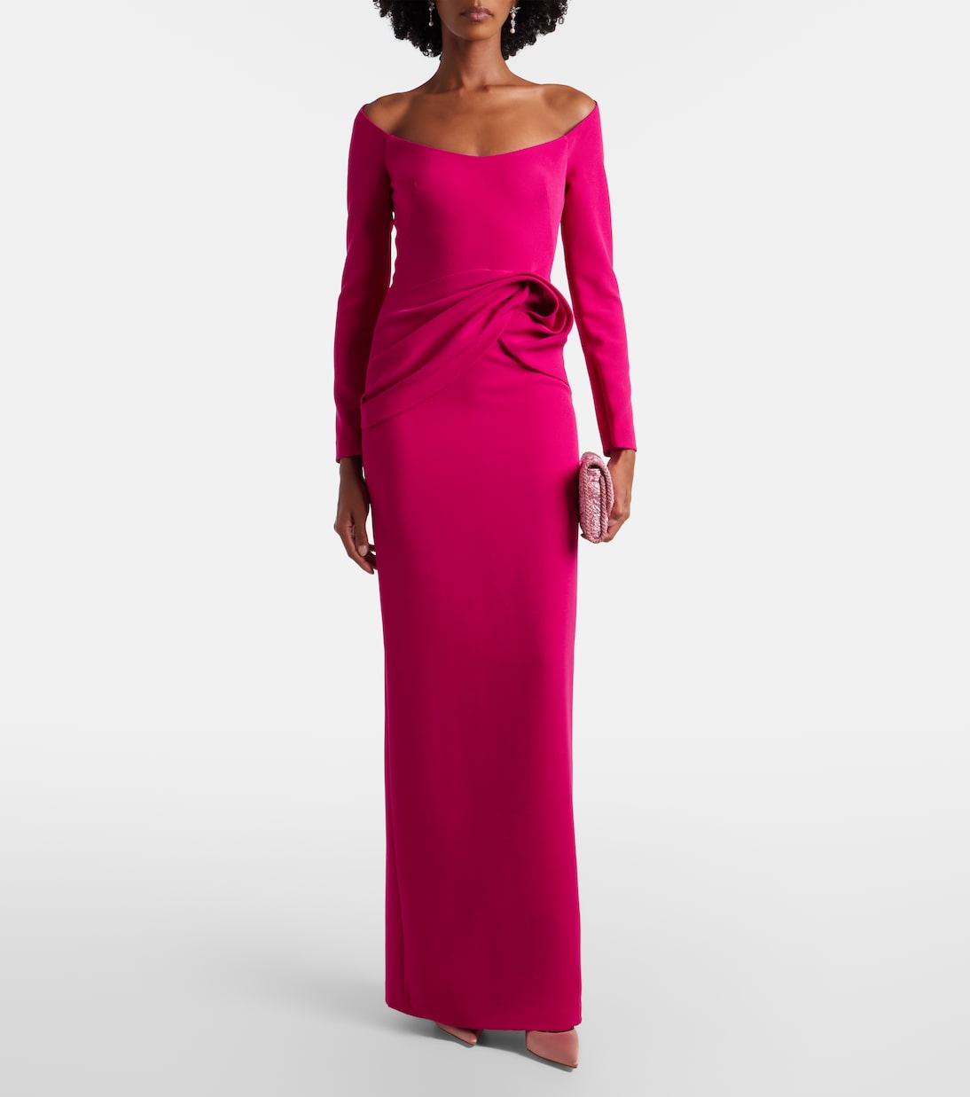 Emmina draped crêpe gown | Safiyaa