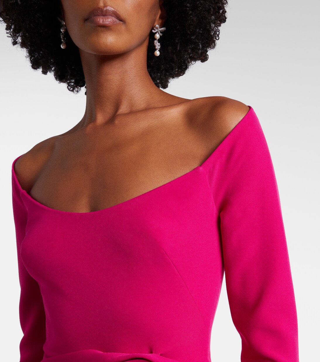 Emmina draped crêpe gown | Safiyaa