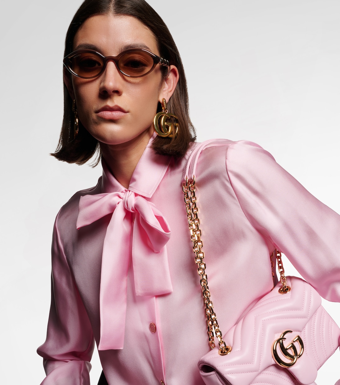 Bamboo oval sunglasses | Gucci